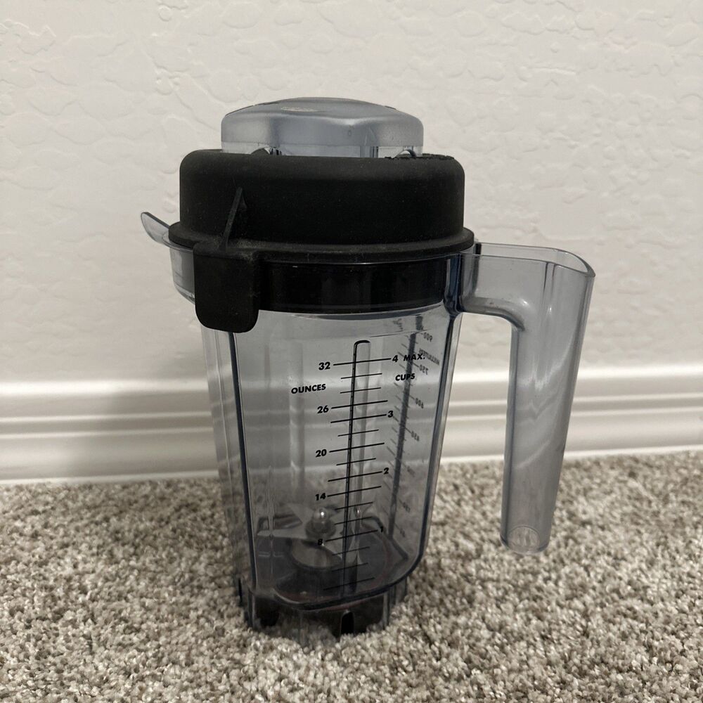 Vitamin Blender Dry Container Plastic Pitcher W/ Lid ASY172 J Blade 32 oz